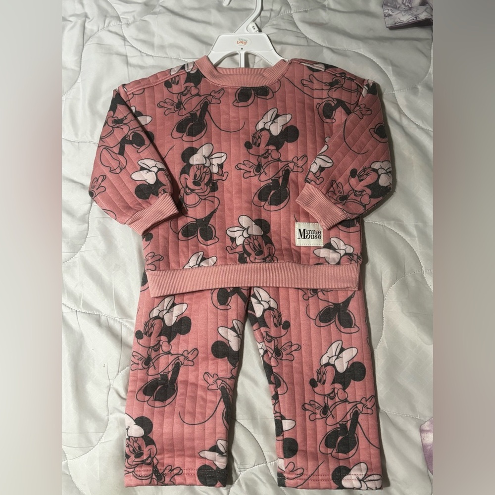 Pink Minnie Mouse Outfit 24 months